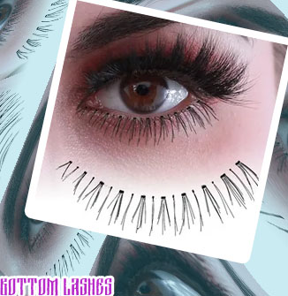 Bottom lash strips