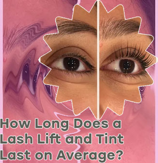 Lash lift on blonde lashes