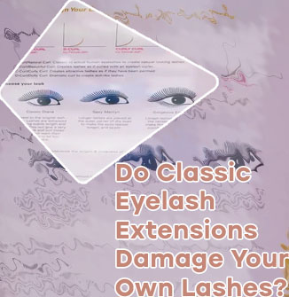 Natural lash extensions look