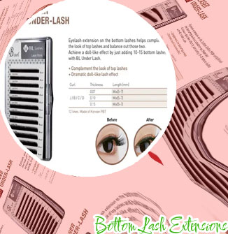 Under lash extensions