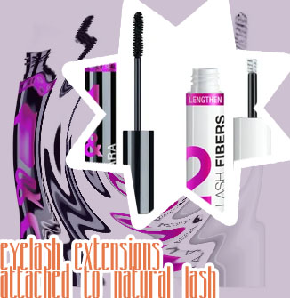 Wet mascara lashes